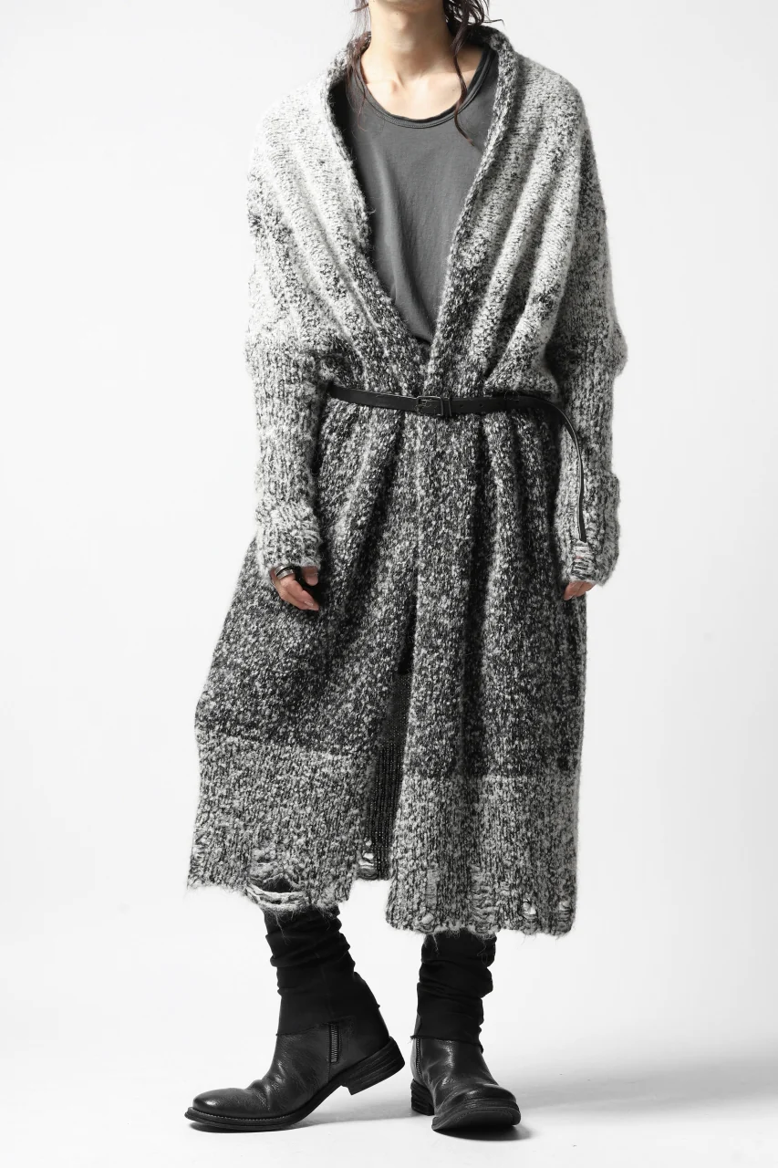 thomkrom RELAX LONG KNIT CARDIGAN/ ALPACA (MELANGE) - Image 32
