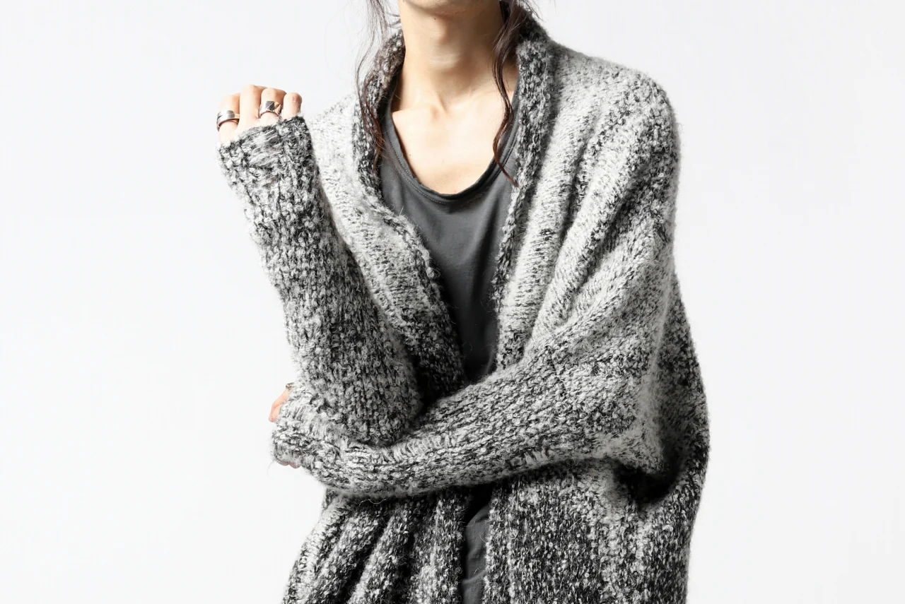 thomkrom RELAX LONG KNIT CARDIGAN/ ALPACA (MELANGE) - Image 40