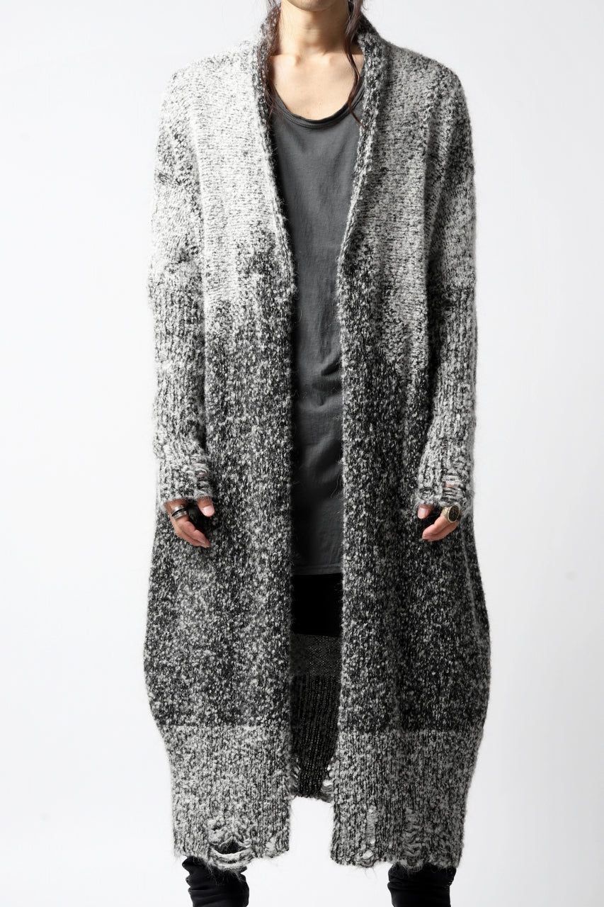 thomkrom RELAX LONG KNIT CARDIGAN/ ALPACA (MELANGE) - Image 5