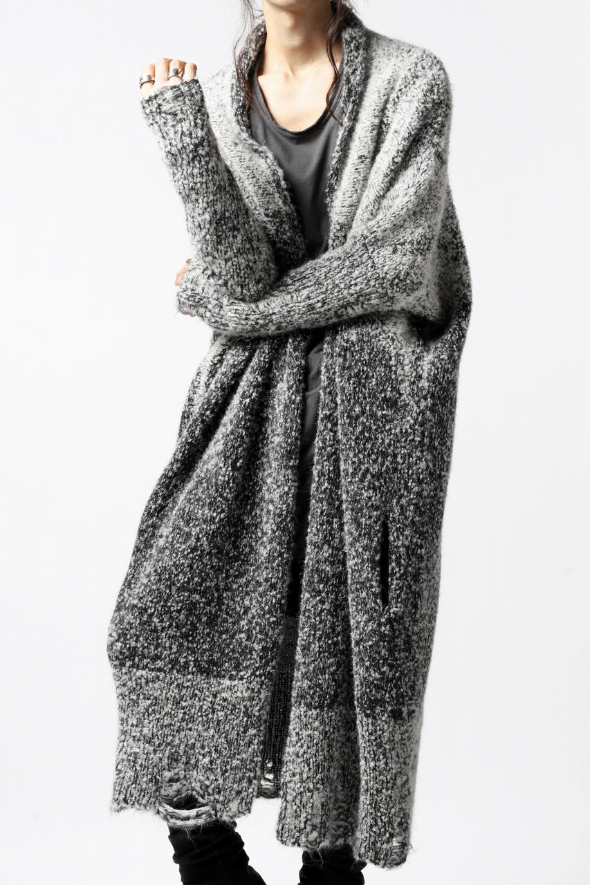 thomkrom RELAX LONG KNIT CARDIGAN/ ALPACA (MELANGE) - Image 8