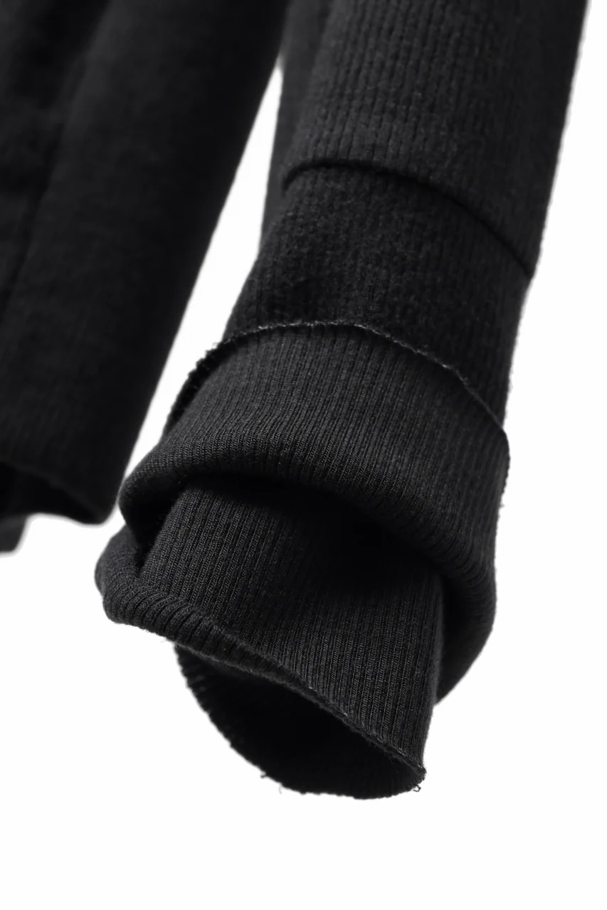 thomkrom ROUND NECK TOPS / STRETCH MIXED-UP RIB (BLACK) - Image 8