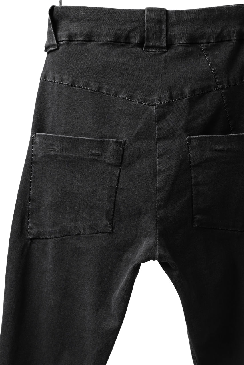 thomkrom SCAR STITCH CARGO SKINNY TROUSERS / STRETCH TENCEL DENIM (DARK GREY) - Image 14