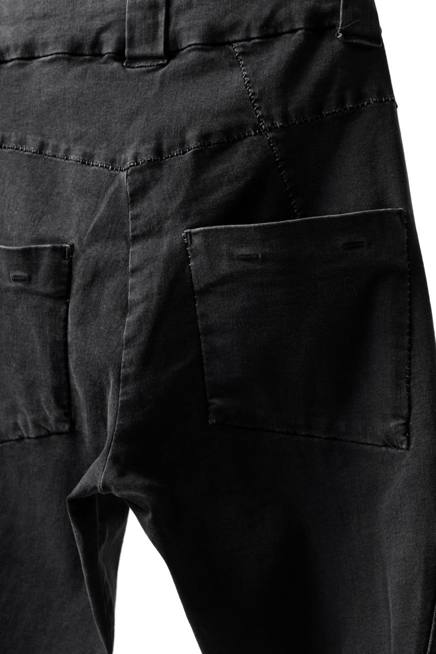 thomkrom SCAR STITCH CARGO SKINNY TROUSERS / STRETCH TENCEL DENIM (DARK GREY) - Image 16