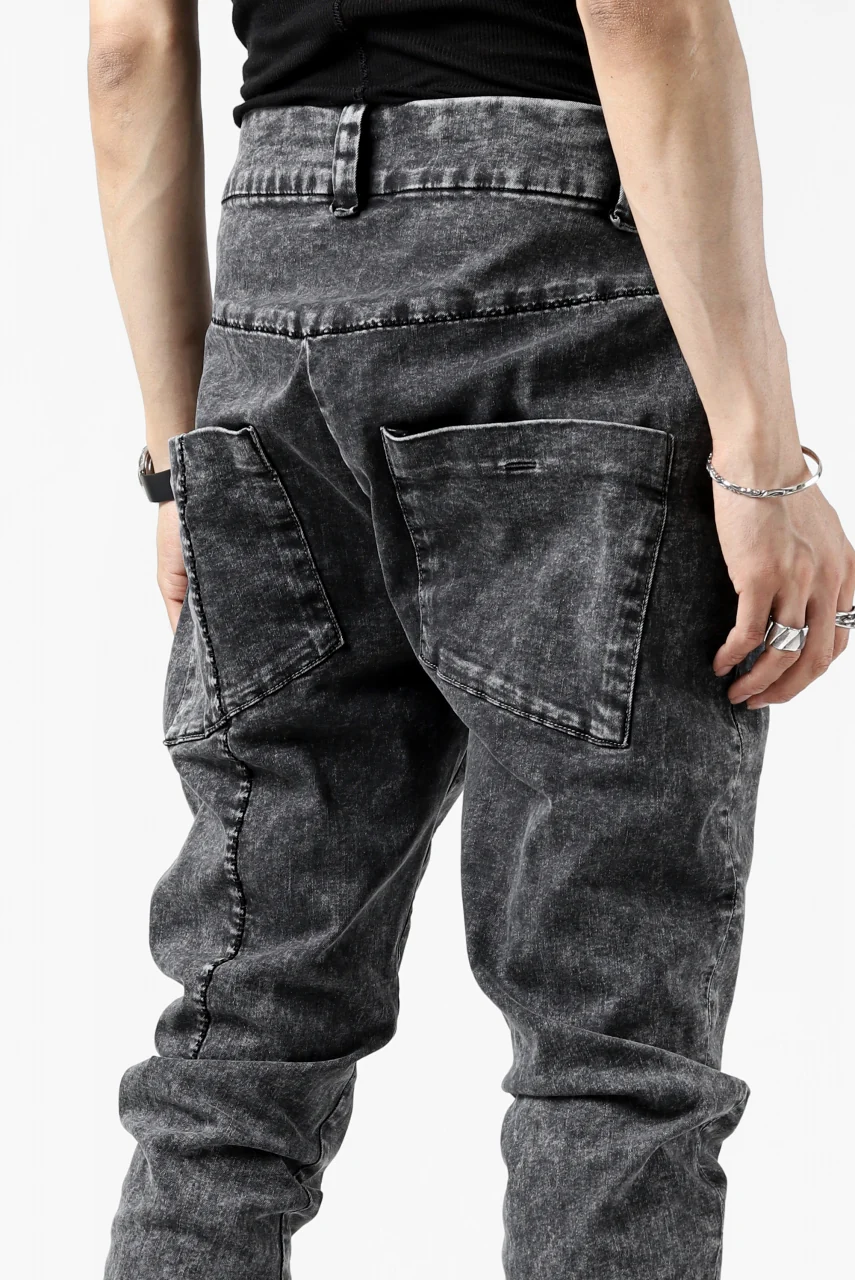 thomkrom SCAR STITCH CURVED SKINNY / FADE STRETCH DENIM (ACID) - Image 16