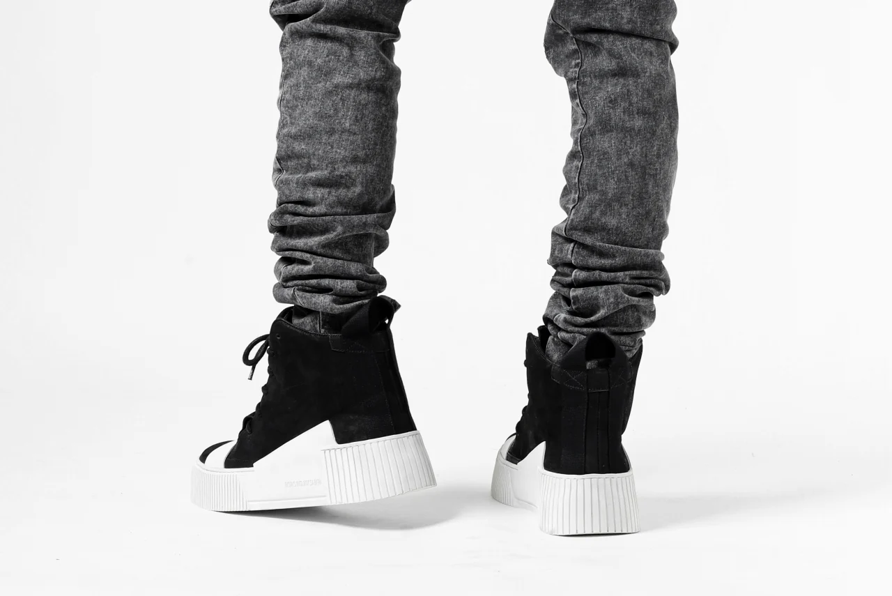 thomkrom SCAR STITCH CURVED SKINNY / FADE STRETCH DENIM (ACID) - Image 24