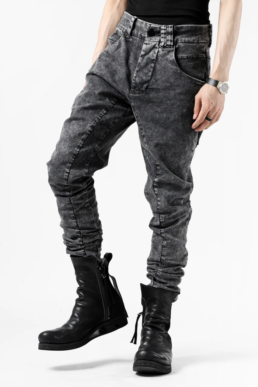 thomkrom SCAR STITCH CURVED SKINNY / FADE STRETCH DENIM (ACID) - Image 8