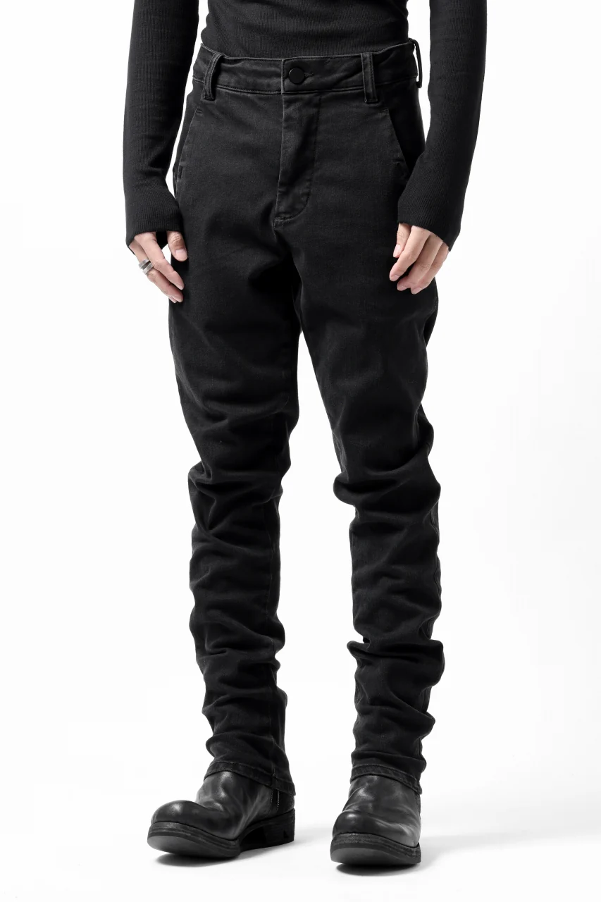 thomkrom SKINNY TROUSERS with SCAR STITCH / STRETCH DENIM (DARK GREY) - Image 11