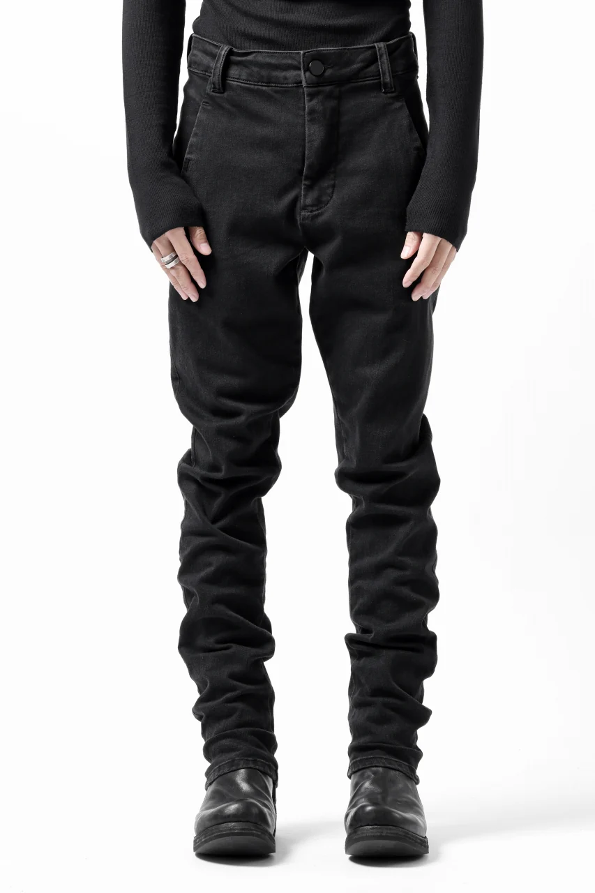thomkrom SKINNY TROUSERS with SCAR STITCH / STRETCH DENIM (DARK GREY) - Image 12