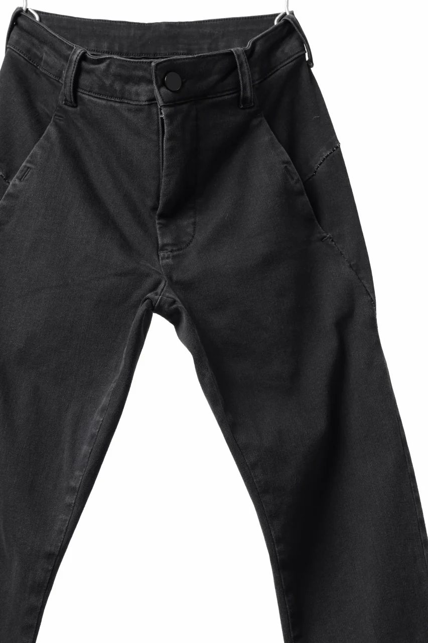 thomkrom SKINNY TROUSERS with SCAR STITCH / STRETCH DENIM (DARK GREY) - Image 17