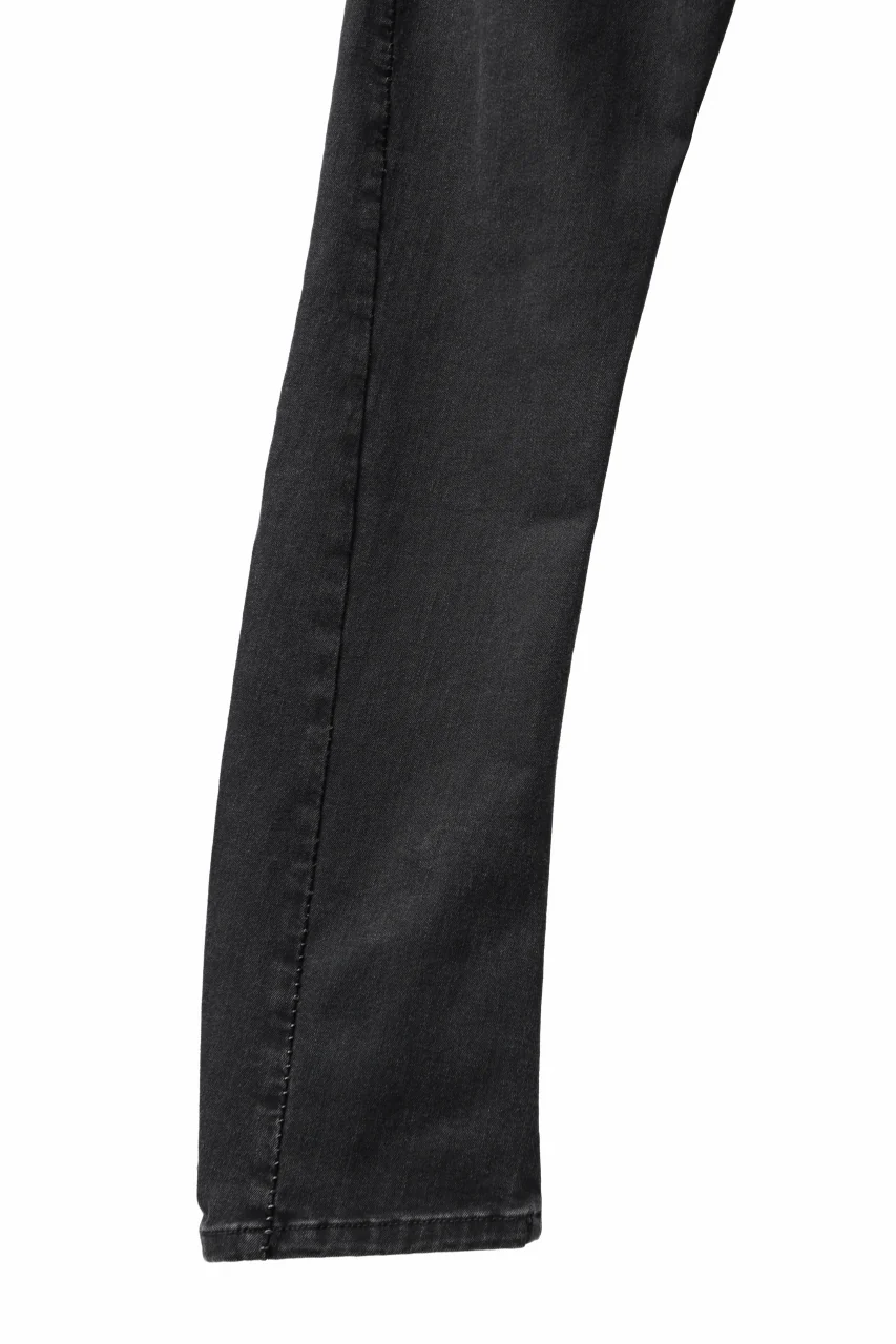 thomkrom SKINNY TROUSERS with SCAR STITCH / STRETCH DENIM (DARK GREY) - Image 25