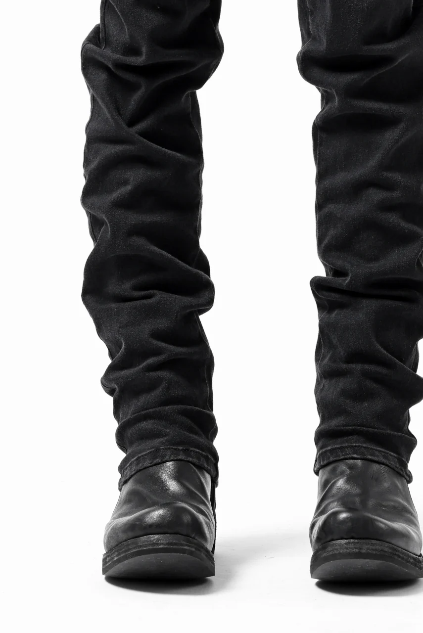 thomkrom SKINNY TROUSERS with SCAR STITCH / STRETCH DENIM (DARK GREY) - Image 29