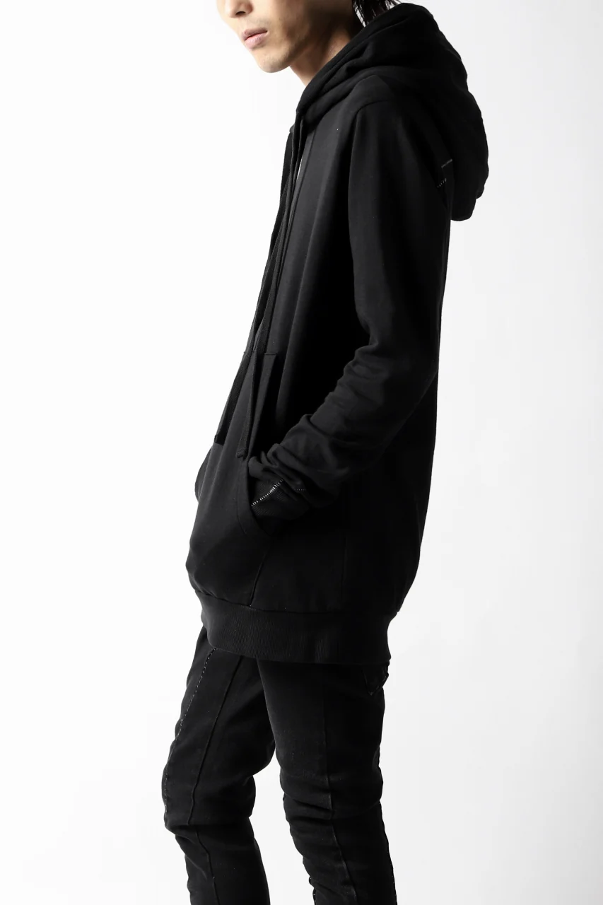 thomkrom DOUBLE HOODIE PULL OVER PARKA / OVER LOCKED (BLACK) - Image 12