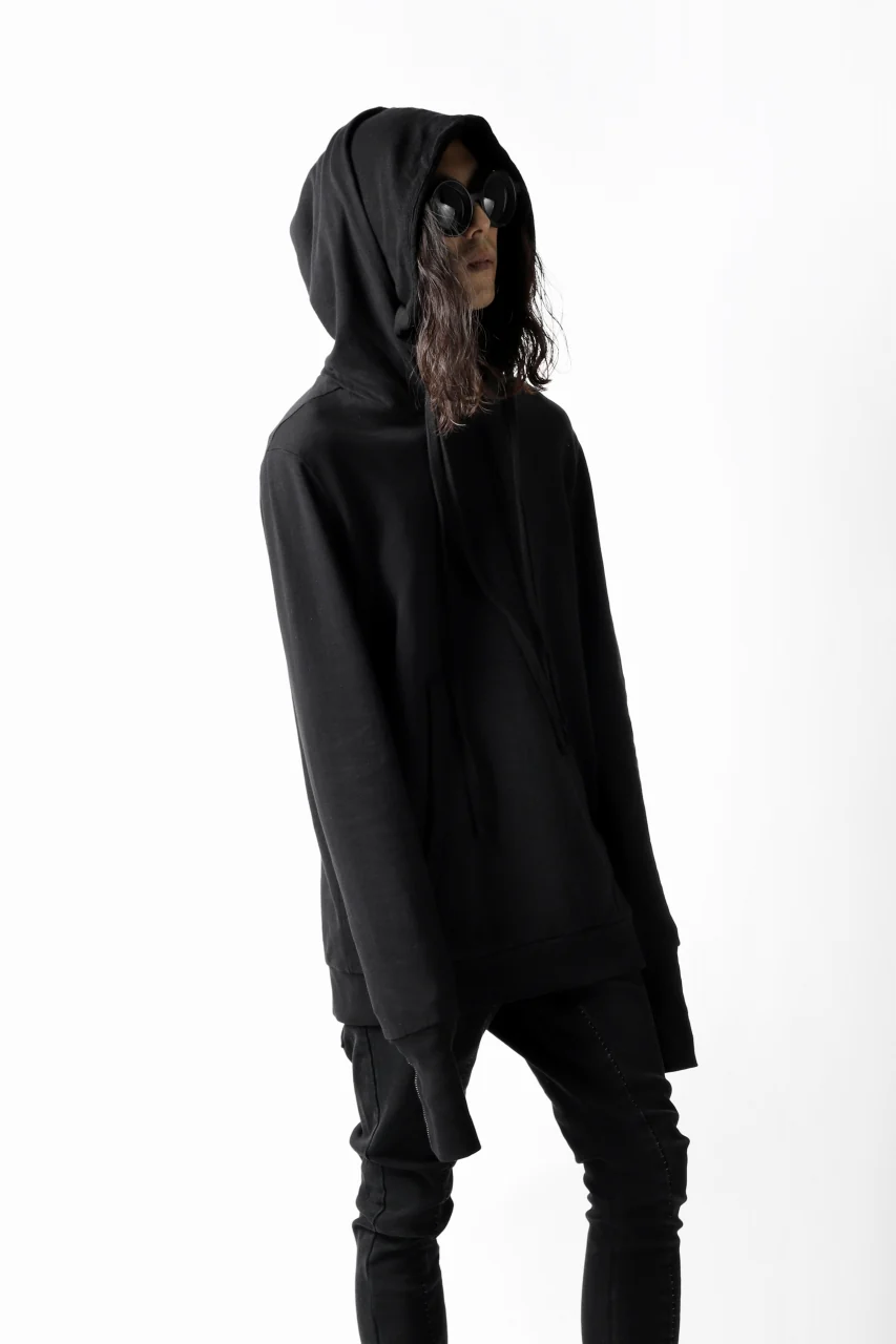 thomkrom DOUBLE HOODIE PULL OVER PARKA / OVER LOCKED (BLACK) - Image 14
