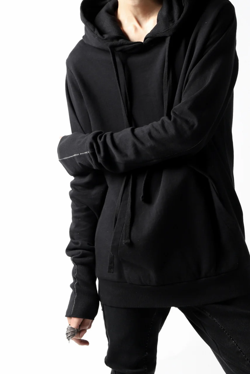 thomkrom DOUBLE HOODIE PULL OVER PARKA / OVER LOCKED (BLACK) - Image 17