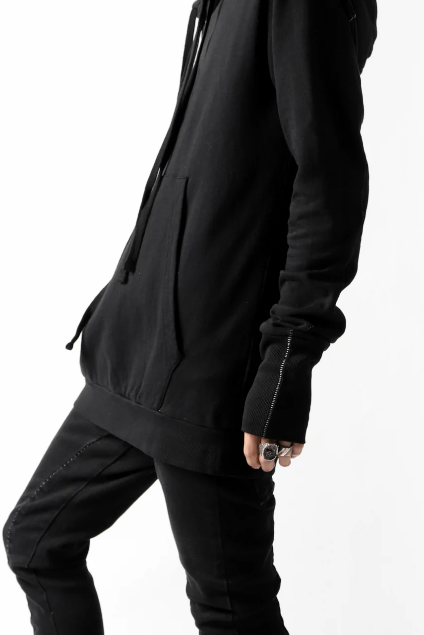 thomkrom DOUBLE HOODIE PULL OVER PARKA / OVER LOCKED (BLACK) - Image 18