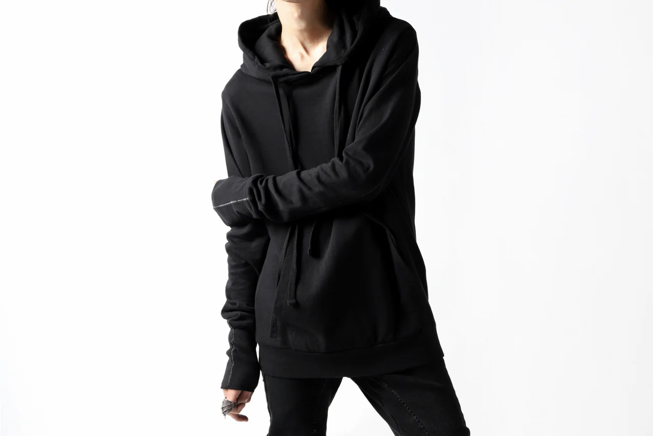 thomkrom DOUBLE HOODIE PULL OVER PARKA / OVER LOCKED (BLACK) - Image 22