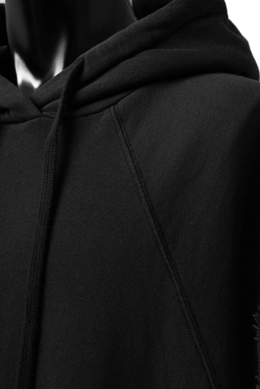 thomkrom SLEEVELESS HOODIE TOPS / FRENCH TERRY ORGANIC (BLACK) - Image 11