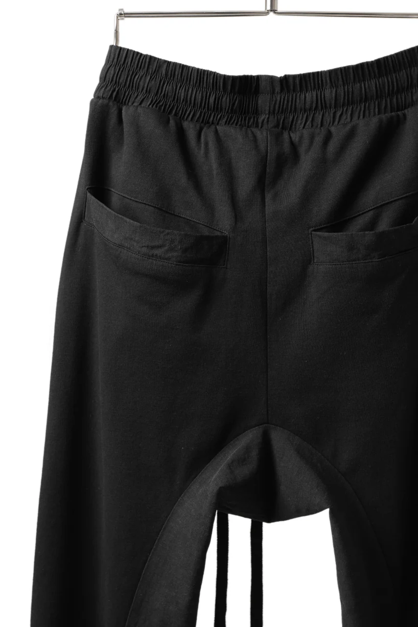 thomkrom SNAP BUTTON SLITS JOGGER PANTS / COMBI ELASTIC (BLACK) - Image 12