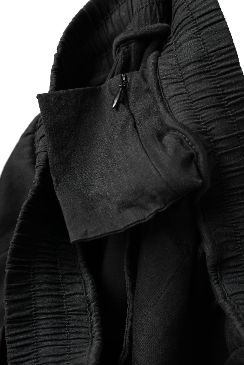 thomkrom SNAP BUTTON SLITS JOGGER PANTS / COMBI ELASTIC (BLACK) - Image 13