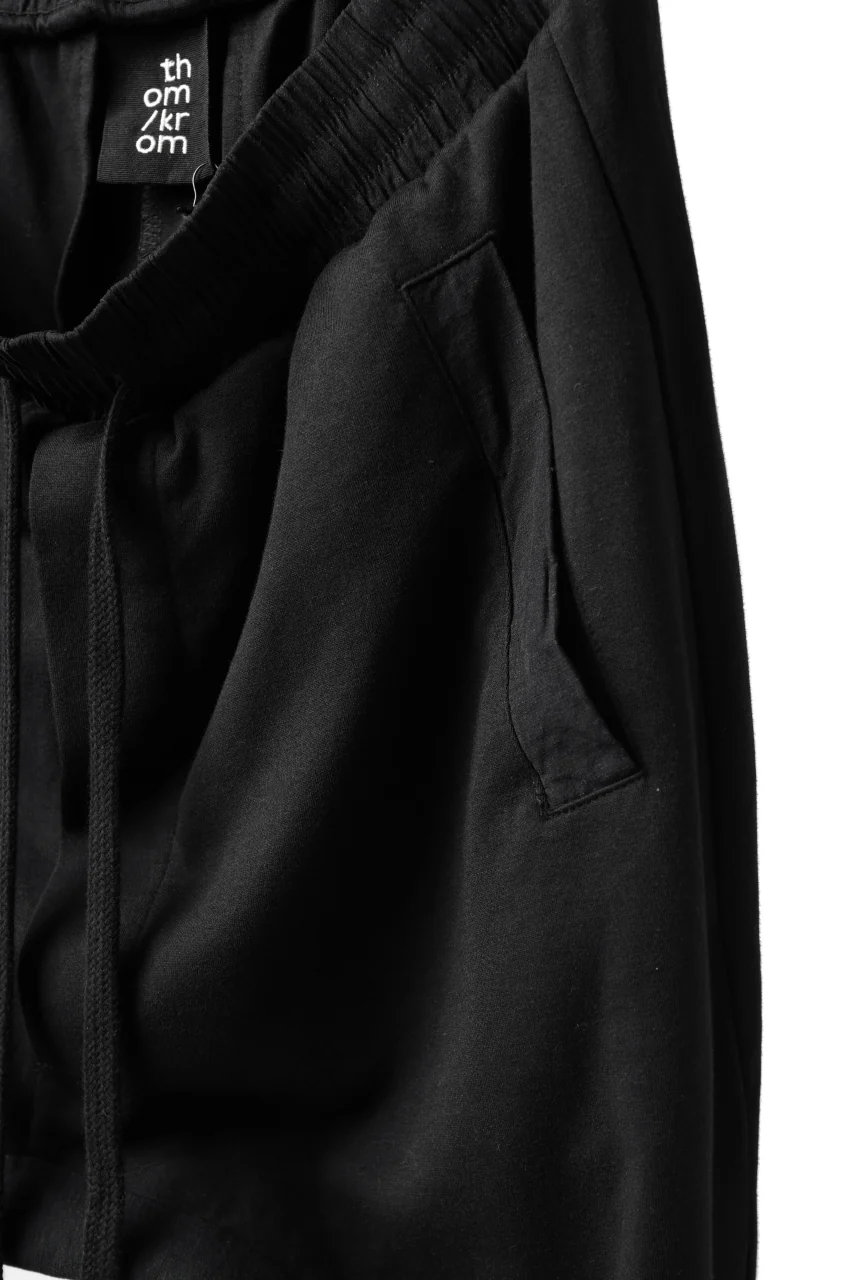 thomkrom SNAP BUTTON SLITS JOGGER PANTS / COMBI ELASTIC (BLACK) - Image 8