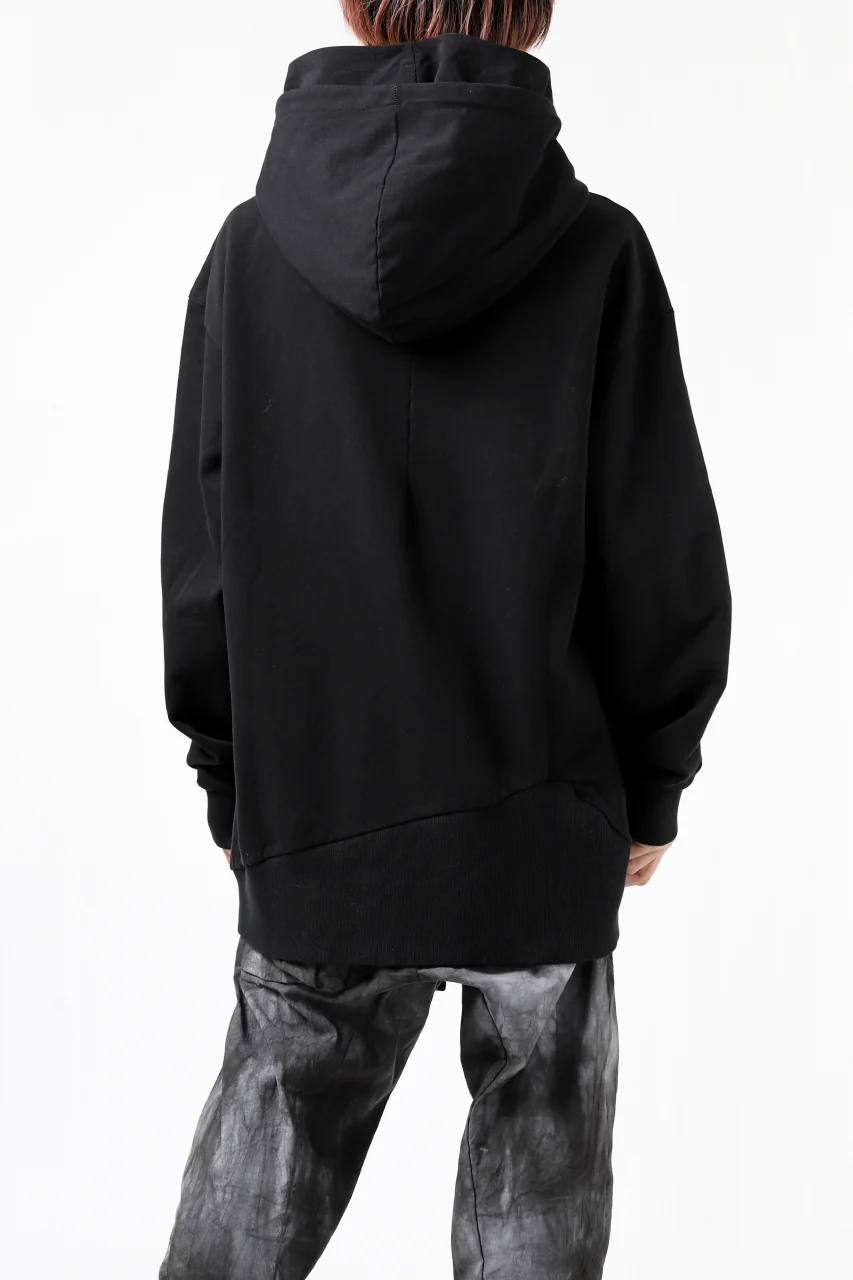 thomkrom SWEATSHIRT HOODIE-DUAL / FRENCH TERRY ORGANIC (BLACK) - Image 12