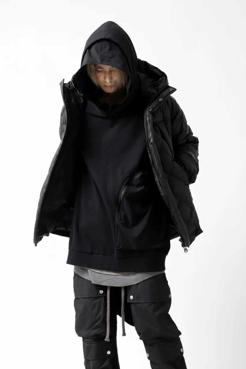 thomkrom SWEATSHIRT HOODIE-DUAL / FRENCH TERRY ORGANIC (BLACK) - Image 13