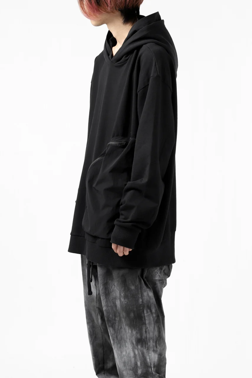 thomkrom SWEATSHIRT HOODIE-DUAL / FRENCH TERRY ORGANIC (BLACK) - Image 17