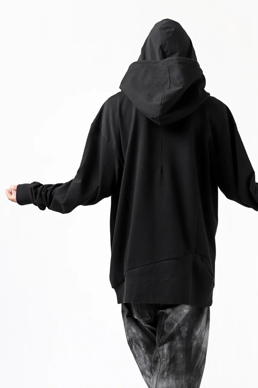 thomkrom SWEATSHIRT HOODIE-DUAL / FRENCH TERRY ORGANIC (BLACK) - Image 20