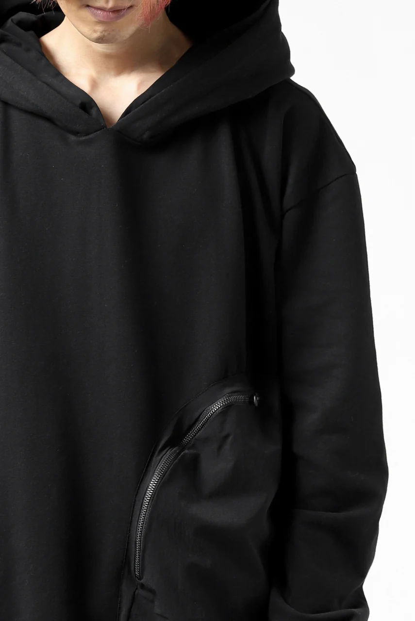 thomkrom SWEATSHIRT HOODIE-DUAL / FRENCH TERRY ORGANIC (BLACK) - Image 22
