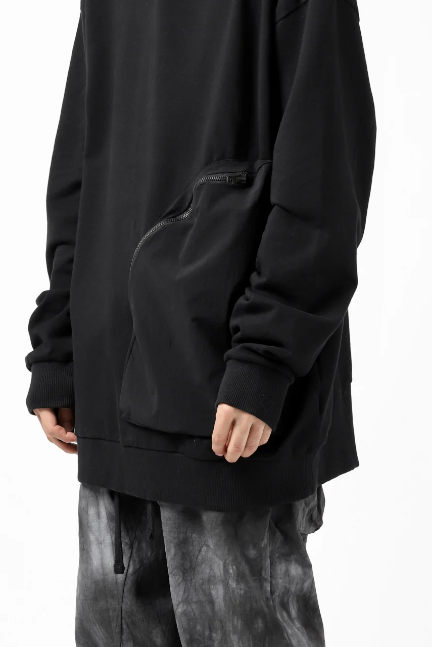 thomkrom SWEATSHIRT HOODIE-DUAL / FRENCH TERRY ORGANIC (BLACK) - Image 23