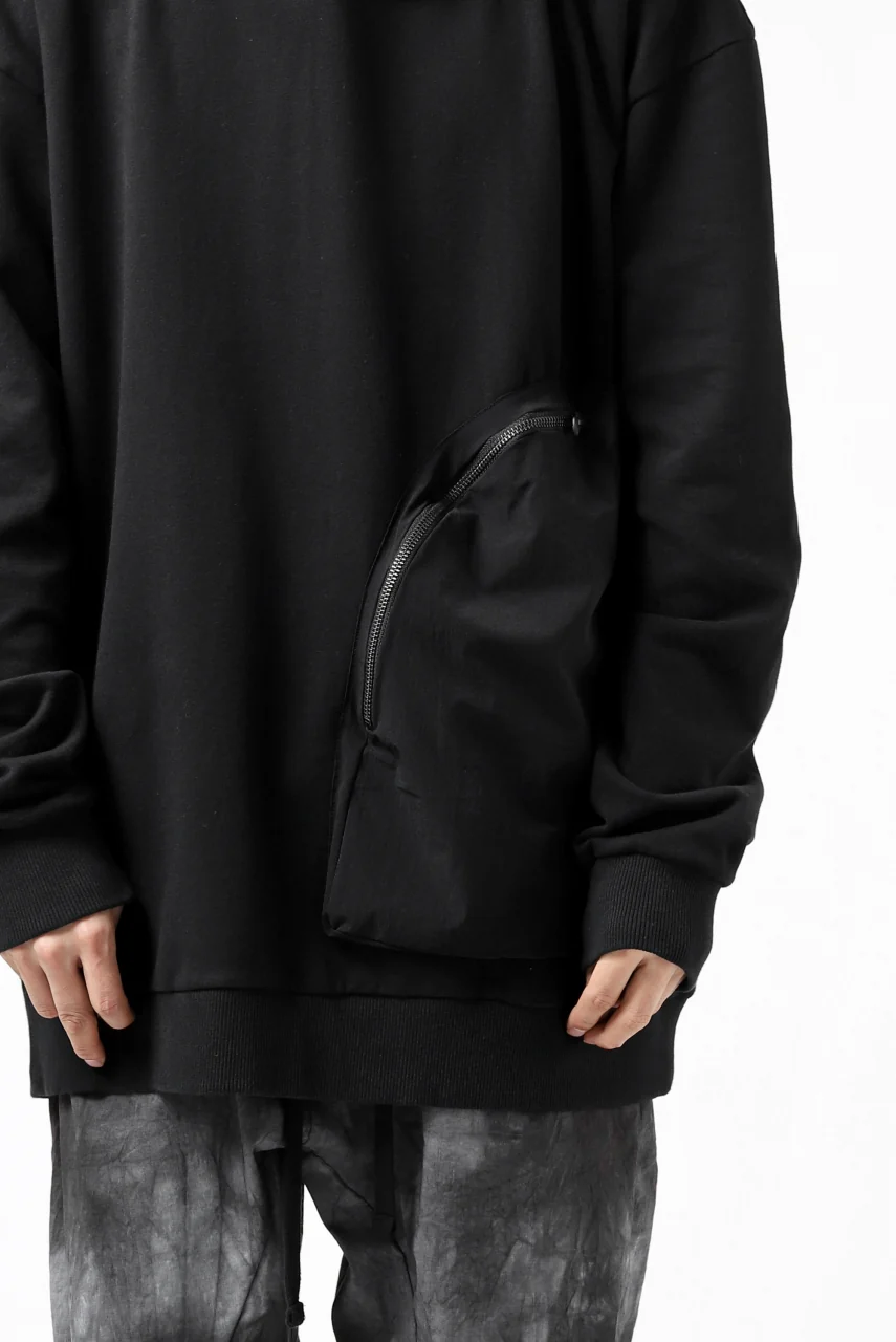 thomkrom SWEATSHIRT HOODIE-DUAL / FRENCH TERRY ORGANIC (BLACK) - Image 24