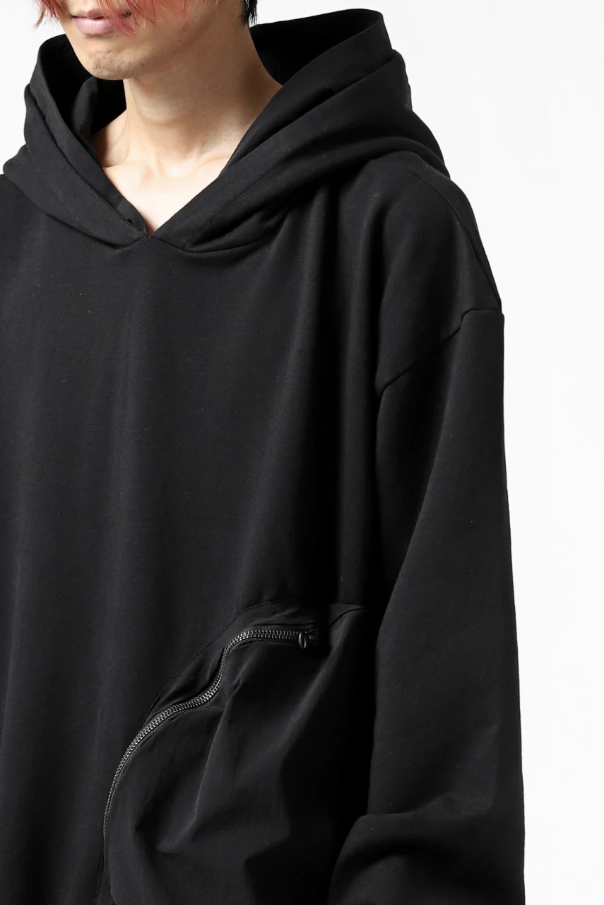 thomkrom SWEATSHIRT HOODIE-DUAL / FRENCH TERRY ORGANIC (BLACK) - Image 26