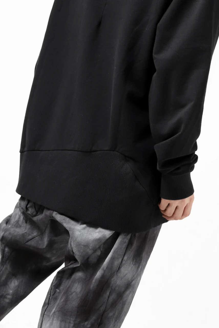 thomkrom SWEATSHIRT HOODIE-DUAL / FRENCH TERRY ORGANIC (BLACK) - Image 27