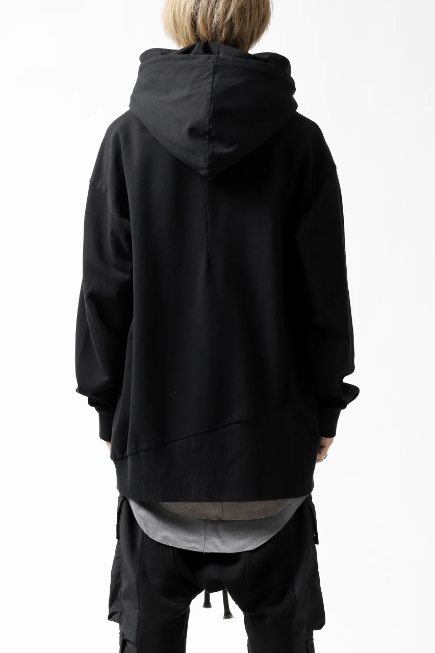 thomkrom SWEATSHIRT HOODIE-DUAL / FRENCH TERRY ORGANIC (BLACK) - Image 3