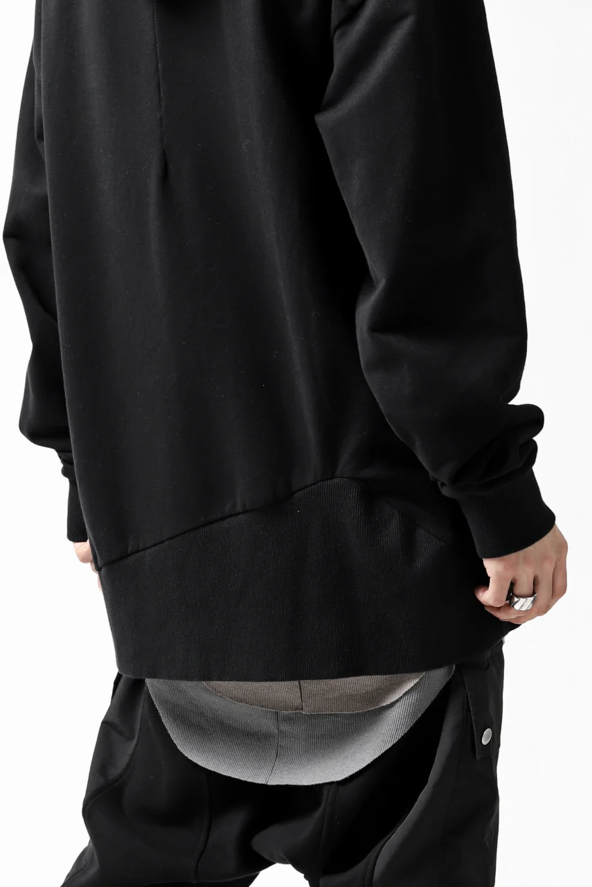thomkrom SWEATSHIRT HOODIE-DUAL / FRENCH TERRY ORGANIC (BLACK) - Image 30