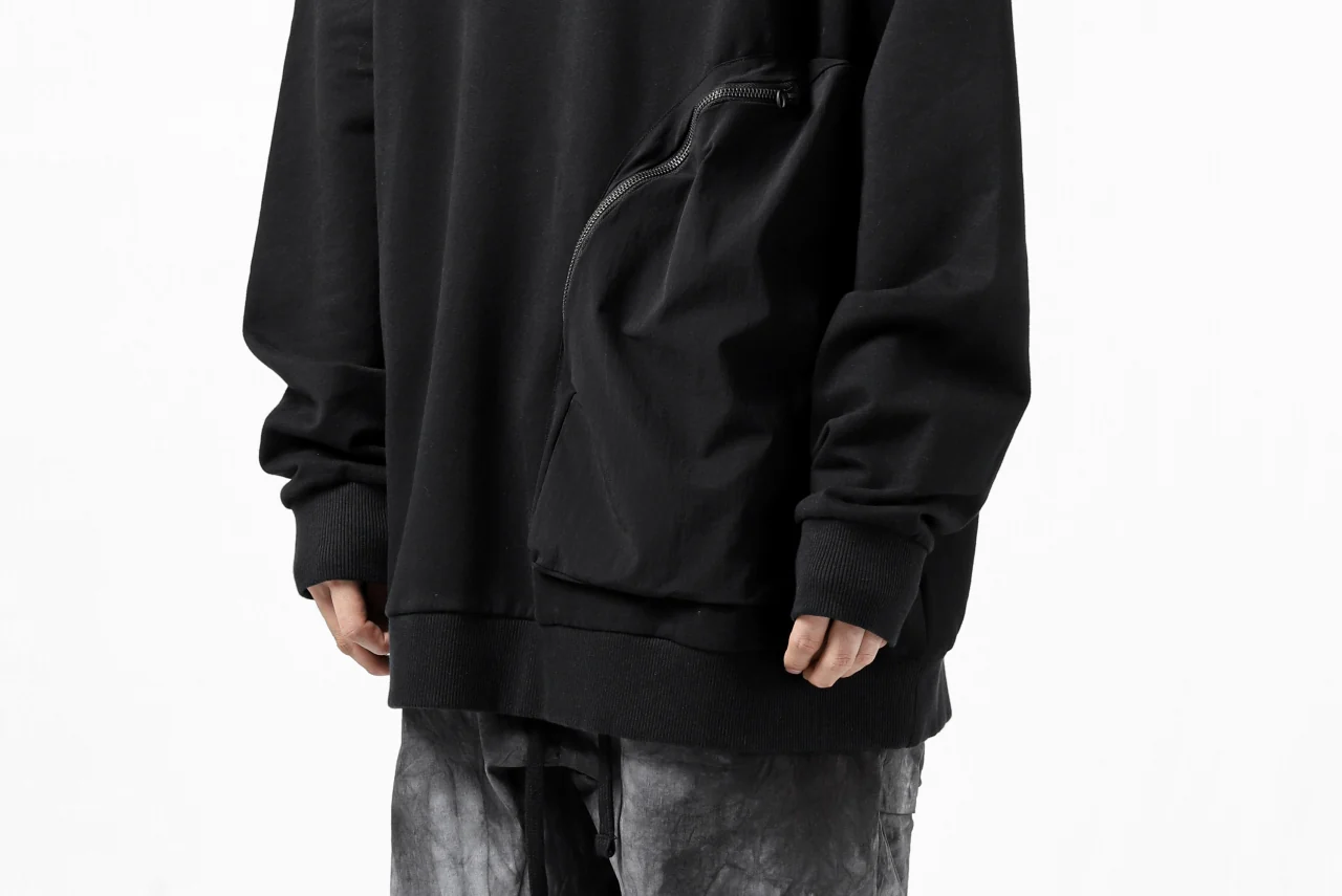 thomkrom SWEATSHIRT HOODIE-DUAL / FRENCH TERRY ORGANIC (BLACK) - Image 35