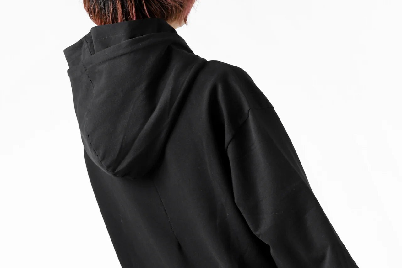 thomkrom SWEATSHIRT HOODIE-DUAL / FRENCH TERRY ORGANIC (BLACK) - Image 38
