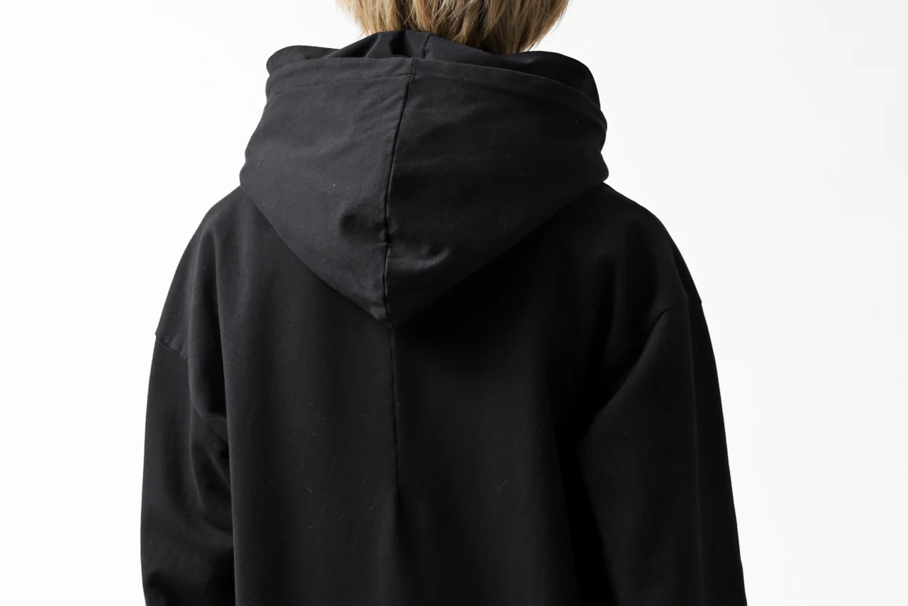 thomkrom SWEATSHIRT HOODIE-DUAL / FRENCH TERRY ORGANIC (BLACK) - Image 40