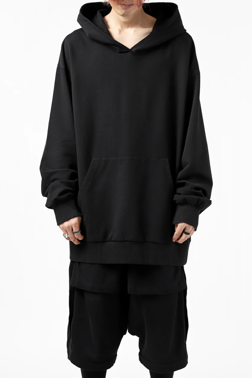 thomkrom SYMBOLIC SWEATSHIRT HOODIE / FRENCH TERRY ORGANIC (BLACK)