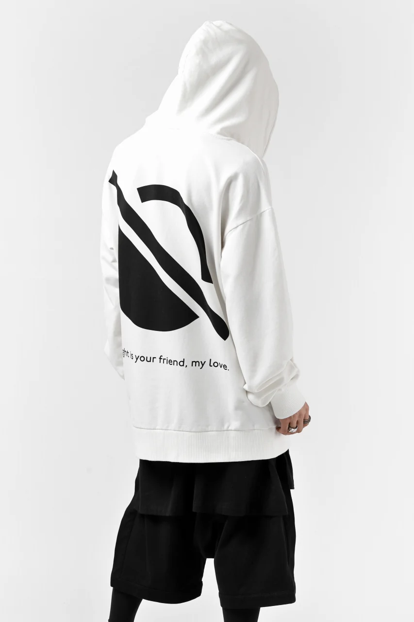 thomkrom SYMBOLIC SWEATSHIRT HOODIE / FRENCH TERRY ORGANIC (OFF WHITE) - Image 10