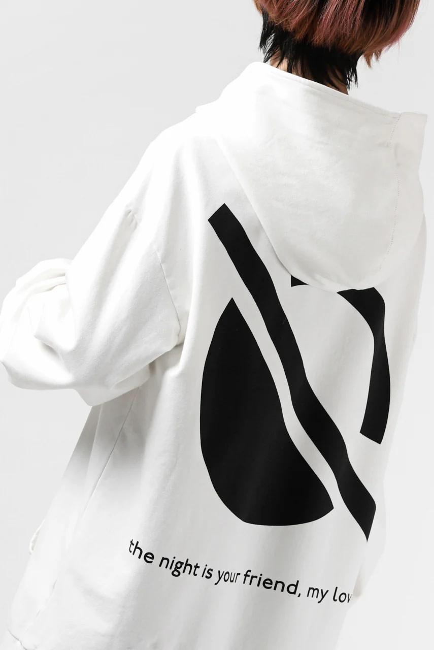 thomkrom SYMBOLIC SWEATSHIRT HOODIE / FRENCH TERRY ORGANIC (OFF WHITE) - Image 13