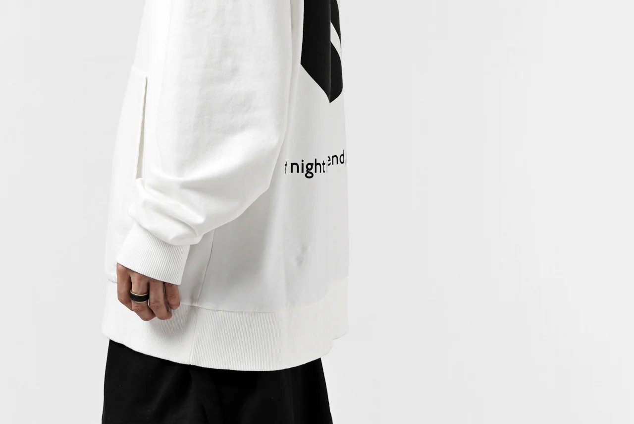 thomkrom SYMBOLIC SWEATSHIRT HOODIE / FRENCH TERRY ORGANIC (OFF WHITE) - Image 21