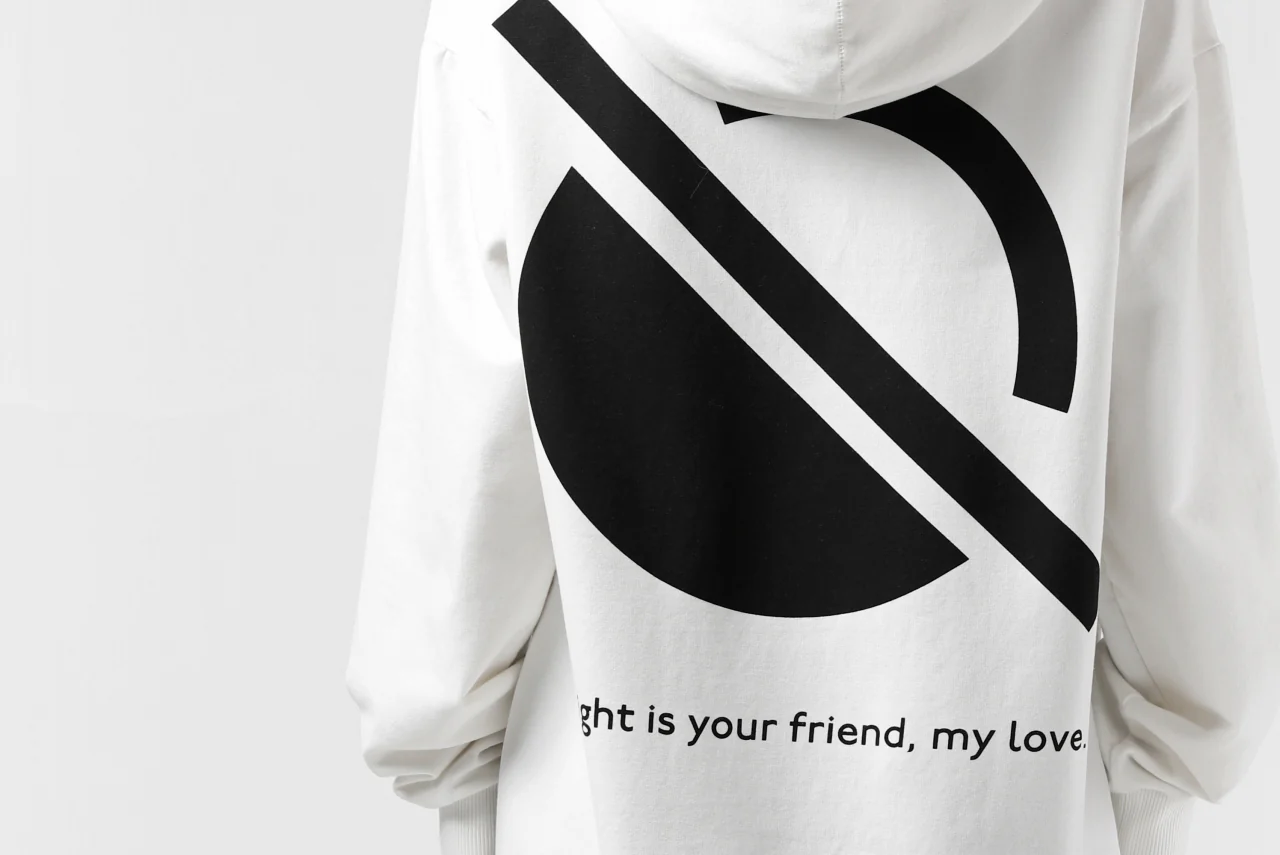 thomkrom SYMBOLIC SWEATSHIRT HOODIE / FRENCH TERRY ORGANIC (OFF WHITE) - Image 22