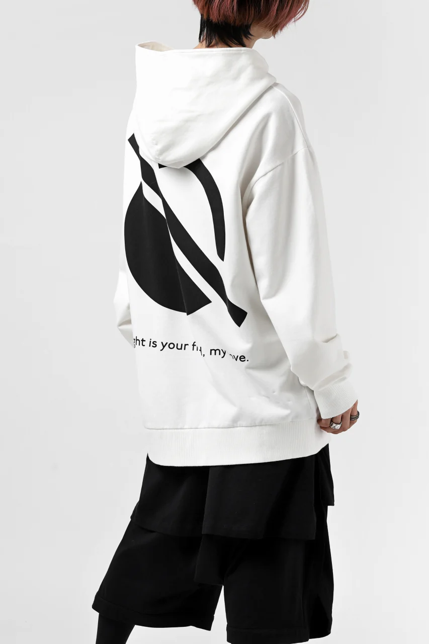 thomkrom SYMBOLIC SWEATSHIRT HOODIE / FRENCH TERRY ORGANIC (OFF WHITE) - Image 5