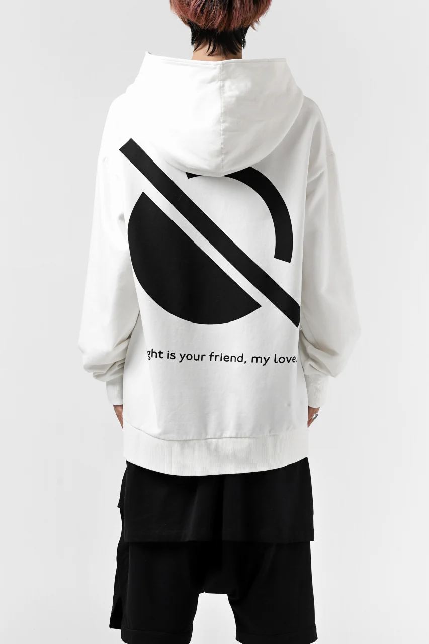 thomkrom SYMBOLIC SWEATSHIRT HOODIE / FRENCH TERRY ORGANIC (OFF WHITE) - Image 8