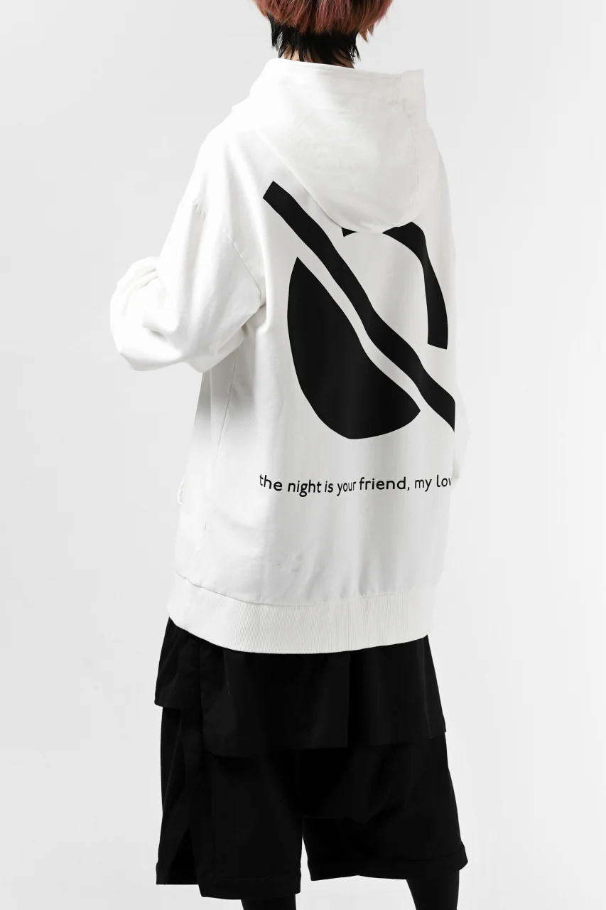thomkrom SYMBOLIC SWEATSHIRT HOODIE / FRENCH TERRY ORGANIC (OFF WHITE) - Image 9