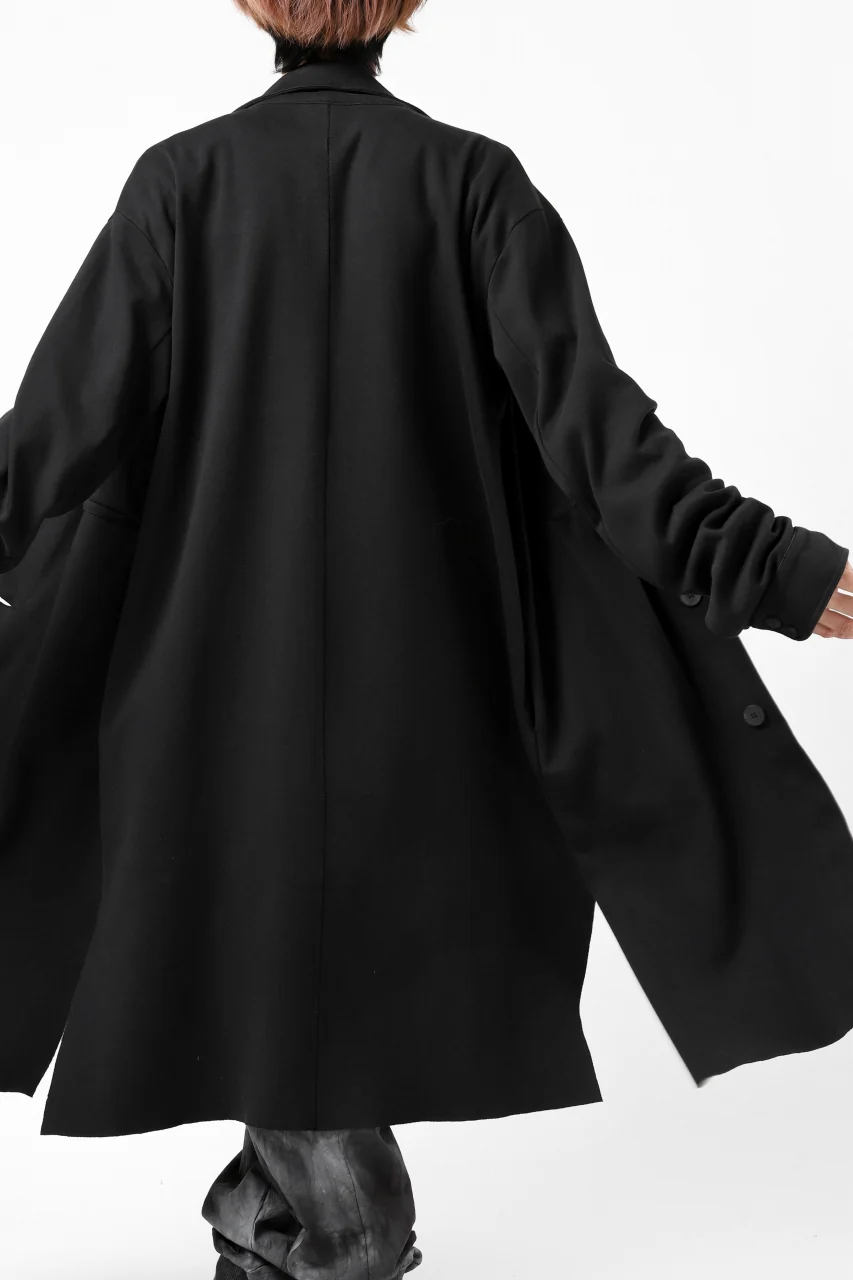 thomkrom WORK COAT / MEDIUM JERSEY (BLACK) - Image 10