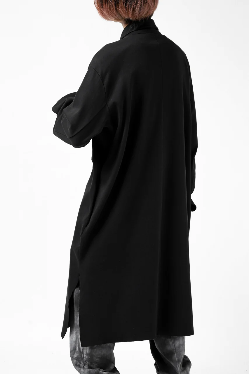 thomkrom WORK COAT / MEDIUM JERSEY (BLACK) - Image 11