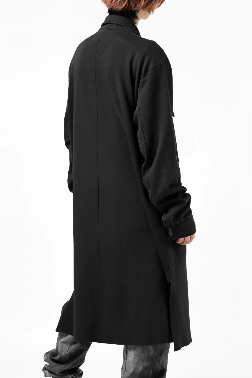 thomkrom WORK COAT / MEDIUM JERSEY (BLACK) - Image 16