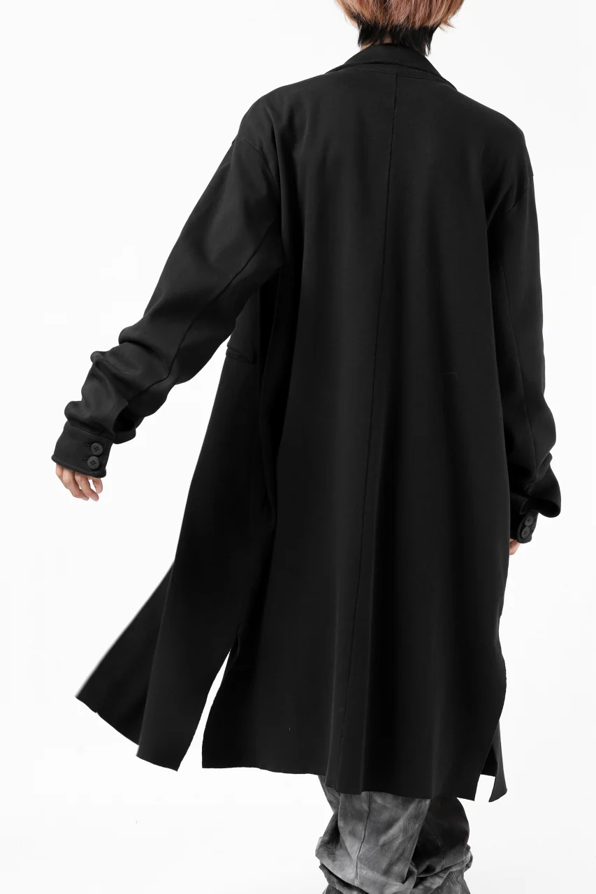thomkrom WORK COAT / MEDIUM JERSEY (BLACK) - Image 18